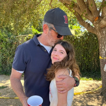 Warren Lieberstein with his daughter  Isabel Ruby Lieberstein. 